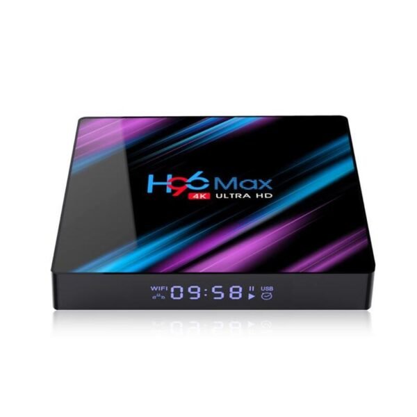 Box TV H96 max: 4 Giga RAM+128 Giga Mémoire, Android 9.0, Performance