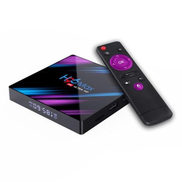 Box TV H96 max: 4 Giga RAM+128 Giga Mémoire, Android 9.0, Performance